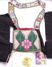 CHIPPEWA Loom Beaded BAG 1908 With Photo & Document picture