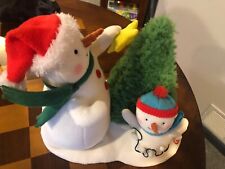 2021 Hallmark Singing Snowman Tangles Up In Christmas Animated Plush Decor picture