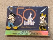 Disney World 50th Anniversary Pin Set Limited Release Movie Insiders Exclusive picture