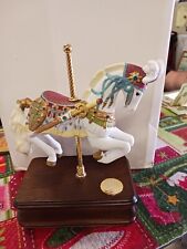 Heritage House Royal Carousel Collection Marquise Carousel Horse Music Box NIB picture