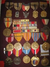 US MILITARY MEDALS, WW1, WW2, KOREA, 17 + Bars, Eagle Scout + 1917 NH SALE-$150 picture
