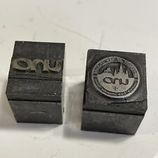 Vintage Printing Block University of New Orleans 3/4” x 3/4” picture