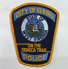 Elkins City Police West Virginia WV On The Seneca Trail Patch K10 picture