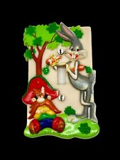 Vintage 1978 Warner Bros Looney Tunes Light Switch Cover Bugs Bunny Yosemite Sam picture