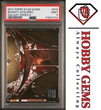 BOBA FETT PSA 9 2011 Topps Star Wars Galaxy Series 6 Bounty Acquired #678 picture