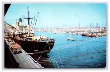 Postcard: CA Inner Channel, Los Angeles Harbor, San Pedro, California - Unposted picture