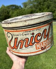 Vintage UNICY Marshmallow Tin - Brandle Smith Co. Phila. Pa - 5 Pounds - RARE picture