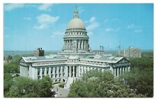 Vintage State Capitol Madison Wisconsin Postcard c1954 Unposted Chrome picture