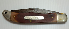 VINTAGE SCHRADE WALDEN OLD TIMER 1250 T FOLDING LOCKBACK HUNTING POCKET KNIFE picture