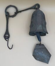 Bronze? Vintage Heavy Cast Bell Wind Chime With shell Design   picture