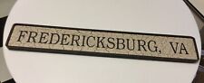 Vintage Hanging Rustic Sign ~ FREDERICKSBURG, VA picture