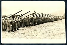 WWII MUSSOLINI´S ARMY & SHOULDER TO SHOULDER HEAVY GUNS ITALIA 1940 Photo Y 236 picture