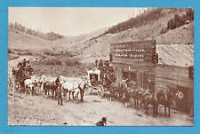 Postcard Stage Line to Cripple Creek via Colorado Midland Railway 1893 CO picture
