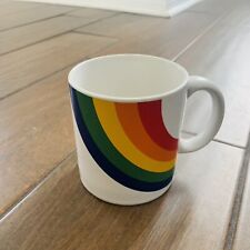 Vintage 1980’s FTD Rainbow Coffee Mug Pick Me Up Stranger Things One Direction picture