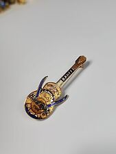 Banff Alberta Canada Hard Rock Cafe Guitar Trading Pin Crossed Snow Skis picture