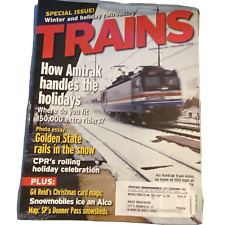 Trains December 2006 Special Issue Winter Holiday Railroad Gil Reids Cards picture