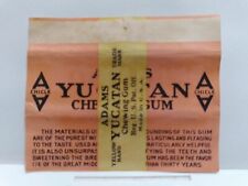 Vtg 1920's American Chicle Adams Chewing Gum Wrapper Yucatan picture