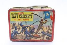 Very Rare 1955 Vintage WALT DISNEYS Davy Crockett Metal Lunchbox ADCO No Thermos picture