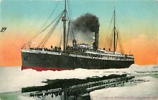c1910 Postcard; Alaskan Steamer in Ice Jam, Bering Sea, Mitchell 2011 Unposted picture