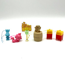 Vtg 80s Lot of 6 Sanrio Gift Gate Store Premium Mini Plastic Toy Dangle Charms picture