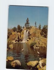 Postcard Panoramic Waterfalls Busch Gardens Los Angeles California USA picture