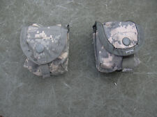 US Army MOLLE II Hand Grenade Pouches, ACU Pattern Lot of two (2) Very Good picture