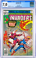 Invaders #23 CGC 7.0 (Dec 1977, Marvel) GIl Kane, 1st Scarlet Scarab, UK Edition picture