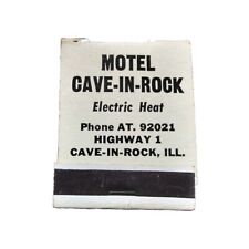 Vintage Cave In Rock Illinois Matchbook picture