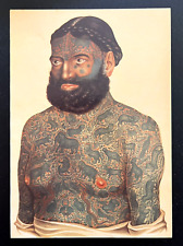 1996 Postcard Taschen Tattoos Prince Constantine Albania 1870 picture