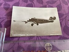 Lufthansa Airlines issued Junkers G-31 real photo postcard picture