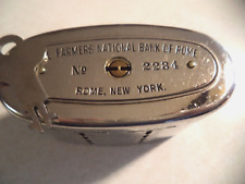 Automatic Recording Bank $5.00 Gold Farmers National Bank of Rome, N. Y. 1 Key picture