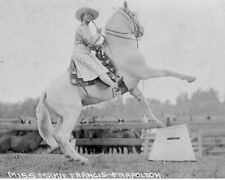 Miss Mamie Francis & Napoleon 1931 Rodeo Queen Print 8 x 10 Reprint picture