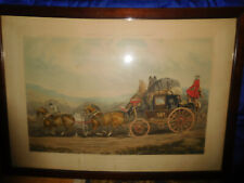 Antique Large Engraving, Fores's Coaching Recollections, Plate III, 1843 picture