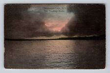 Chautauqua NY-New York, Breaking Storm over Chautauqua Lake Vintage Postcard picture