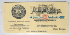 1898 Calendar PHILLIPS & SONS COMMISSION MERCHANTS IMPORTERS / EXPORTERS N.Y. picture