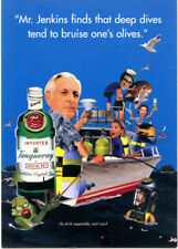 TANQUERAY GIN-ADVERTISING POSTCARD-1997-MR JENKINS BRUISED OLIVES---FREE SHIP picture