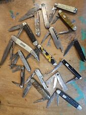 VINTAGE LOT OF POCKET Knife⚔️ BLADE KNIVES 16pcs USA REPAIR/USE USA Old  picture