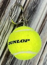 Dunlop Mini Tennis Ball Keychain Key Ring - Fuzzy - 1.5