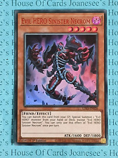 Evil HERO Sinister Necrom LDS3-EN026 Ultra Rare Yu-Gi-Oh Card 1st Edit Red New picture