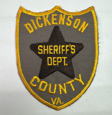 Dickenson County Sheriff Virginia VA Patch W1 picture