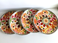 Set of 4 Threshold Multicolor Floral Melamine Dinner Plates 10 3/4” from 2015 picture