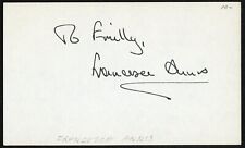 Francesca Annis signed autograph 3x5 Cut English Actress in TV Series Reckless picture