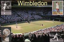 Wimbledon Tennis Tournament, London England, Boris Becker etc - Stadium Postcard picture