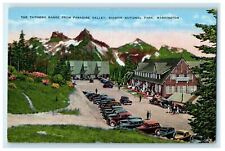 c1940's Tatoosh Range From Paradise Valley Rainier National Park WA Postcard picture