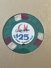 $25 Caribe Hilton San Juan Puerto Rico Casino Chip **Very Rare** CHC-25ff picture