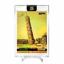LEANING TOWER OF PISA Holo GOLD Card 2023 GleeBeeCo #LN17-G 1/1 picture