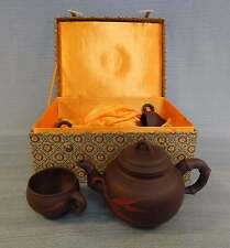 Chinese Brown Tea Pot with 4 Cups picture