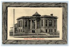 c1910's Carnegie Public Library Building Millbank South Dakota SD Postcard picture