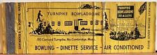 Turnpike Bowladrome North Cambridge MA Massachusetts Full Length Matchbook Cover picture