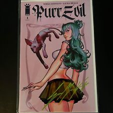 Purr Evil #1 Signed By Sozomaika Variant Cover D Image Comics 2023 With COA picture